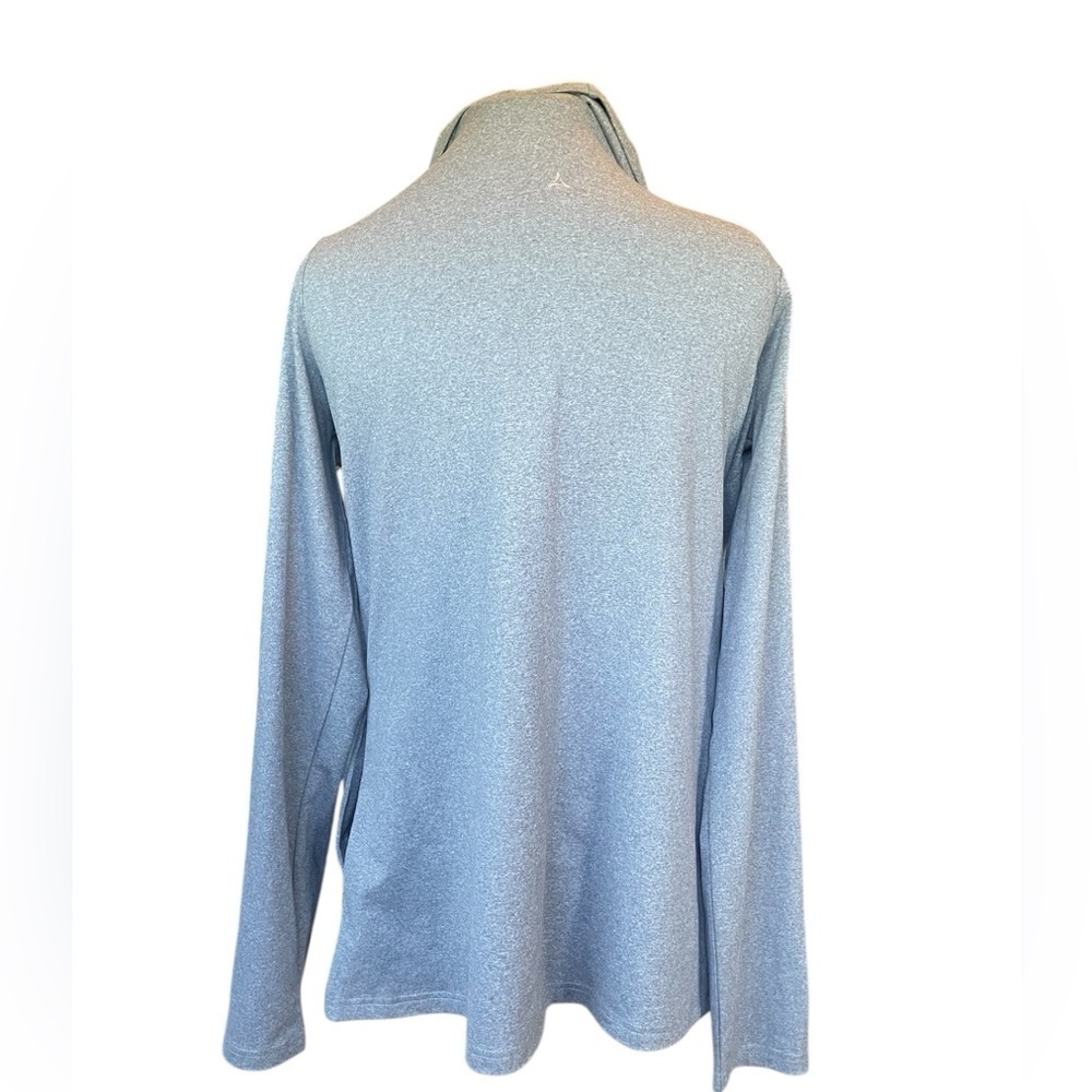 Aspire Jacket Lightweight Side Zip Light Grey Large Shawl Cowl Neck Yoga - Picture 2 of 7